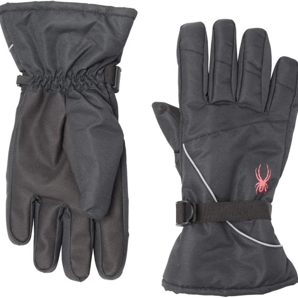 Spyder - Men’s Black Logo Insulated Ski Winter Snow Gloves Size S/M